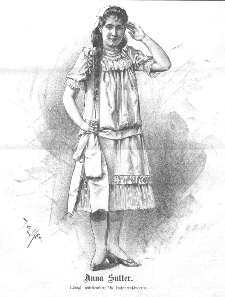 Portrait of Anna Sutter (1871-1910), Swiss-German opera singer