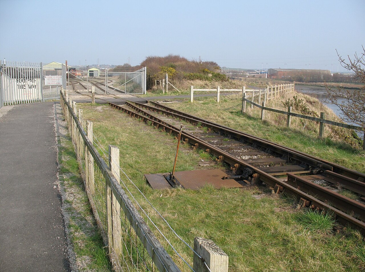 Railway into Workington Docks