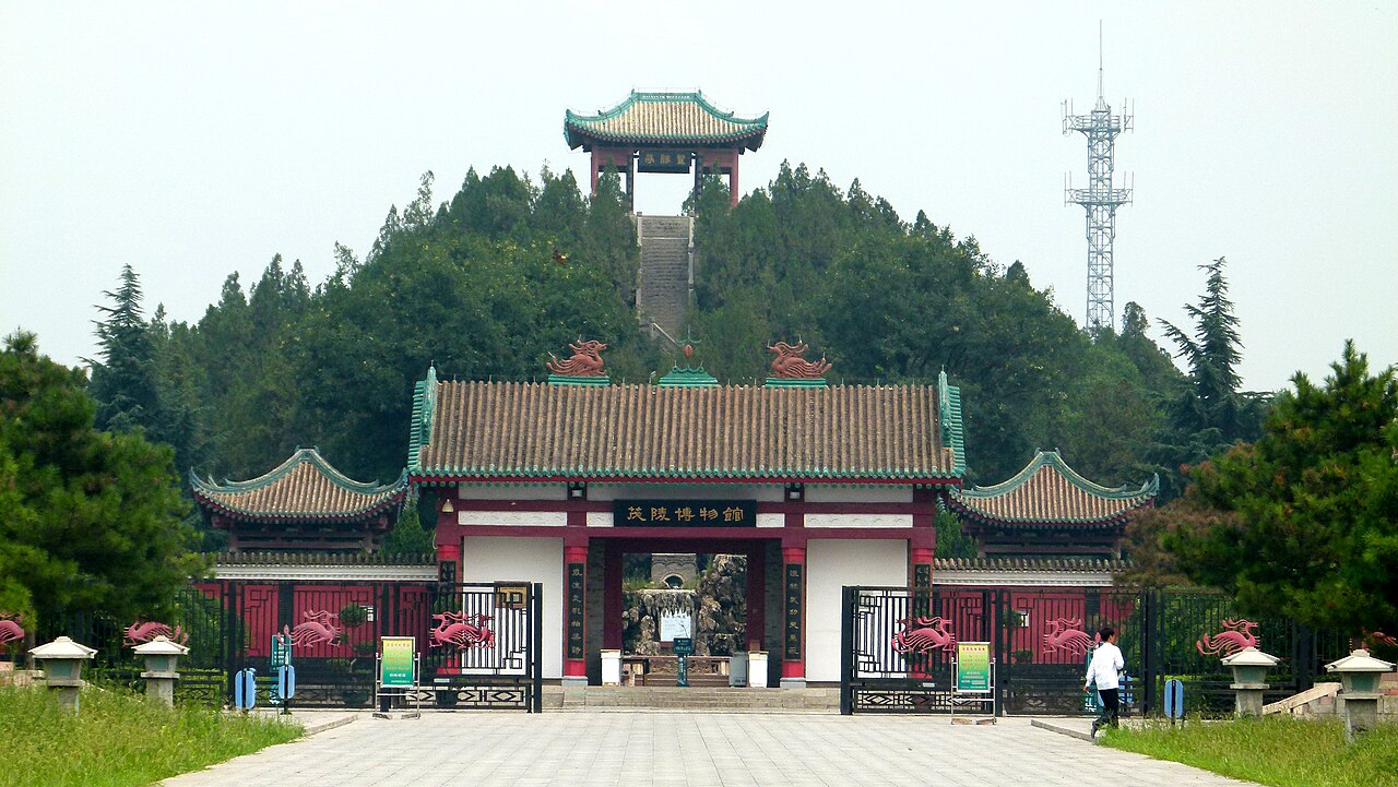 Grab von Huo Qubing im Rahmen des Mausoleums Maoling in der Nähe von Xi'an