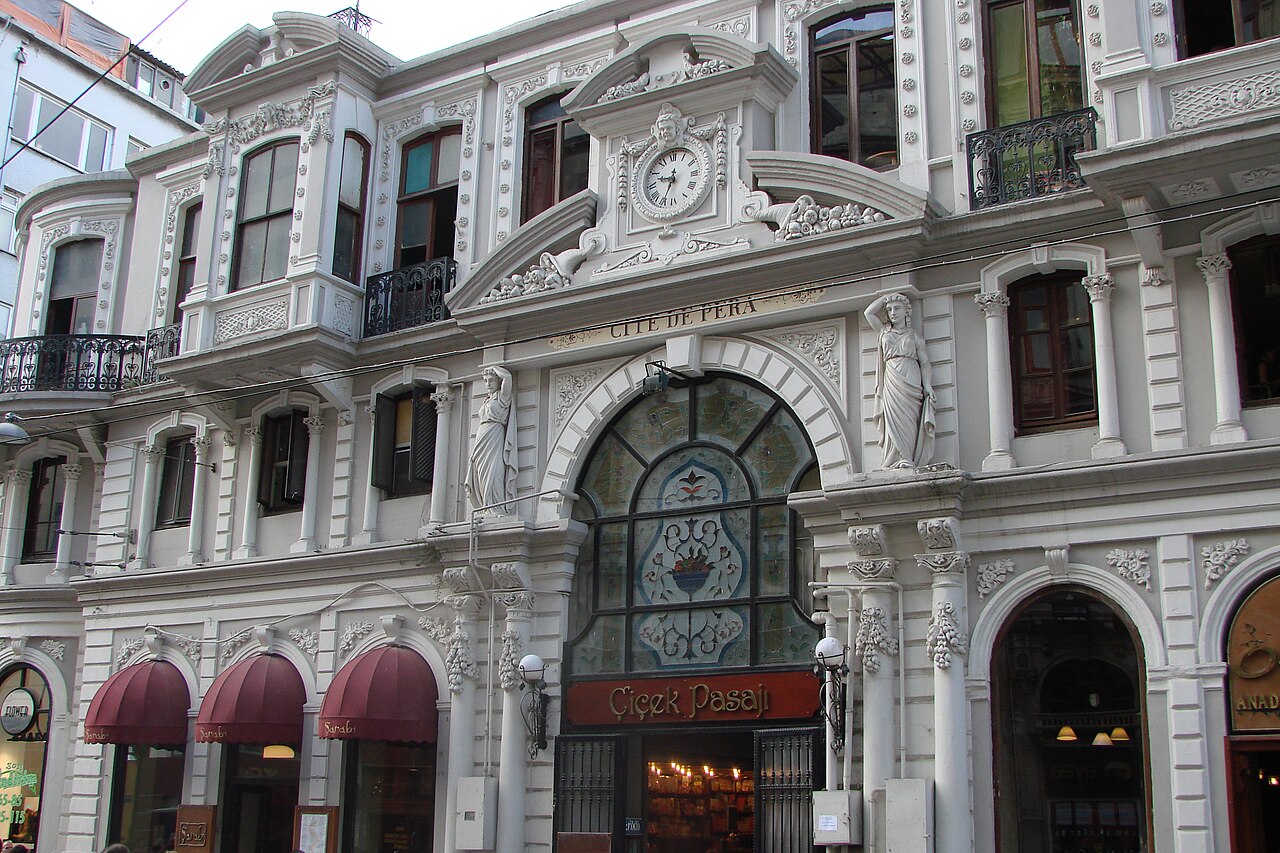 Picture taken by myself of Çiçek Pasajı (Cité de Pera) on Istiklal Avenue in Istanbul