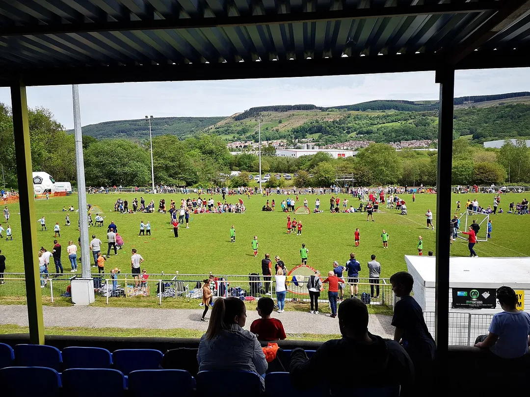 Children's football festival held in Aberdare