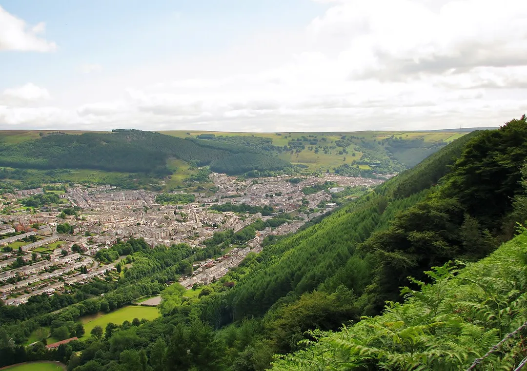 Abertillery from the north west