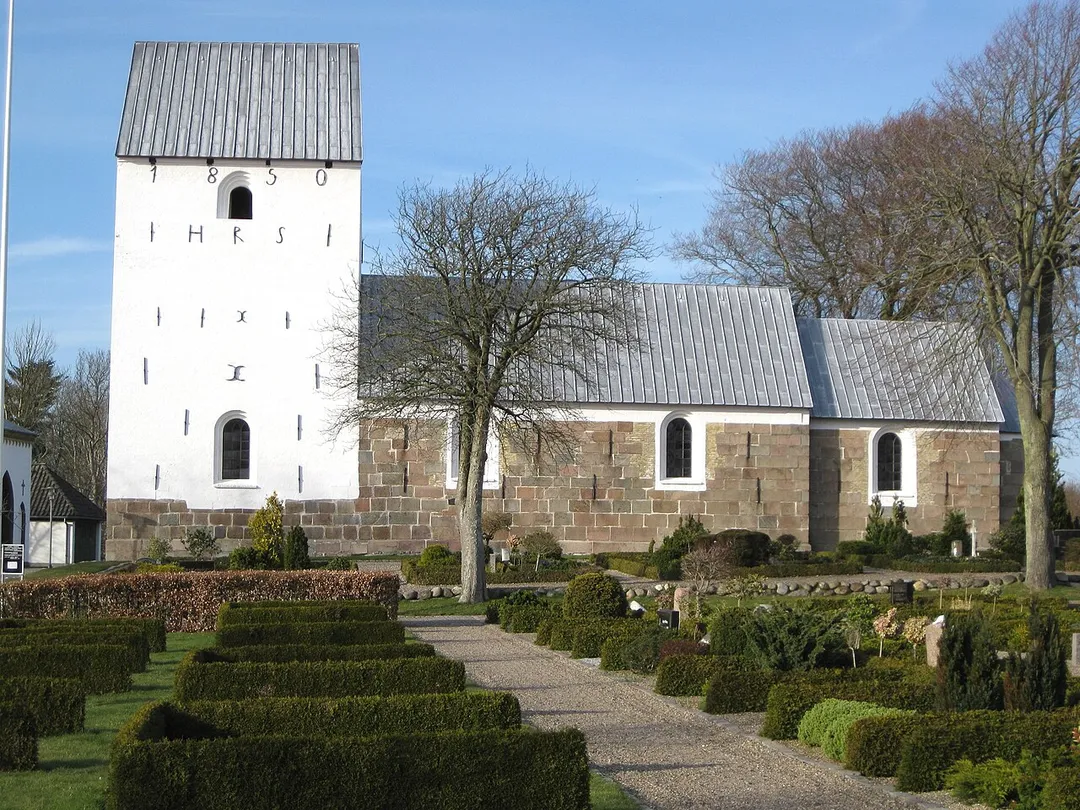 The church "Aaby Kirke" in the small town "Aabybro". The town is located in North Jutland, Denmark.