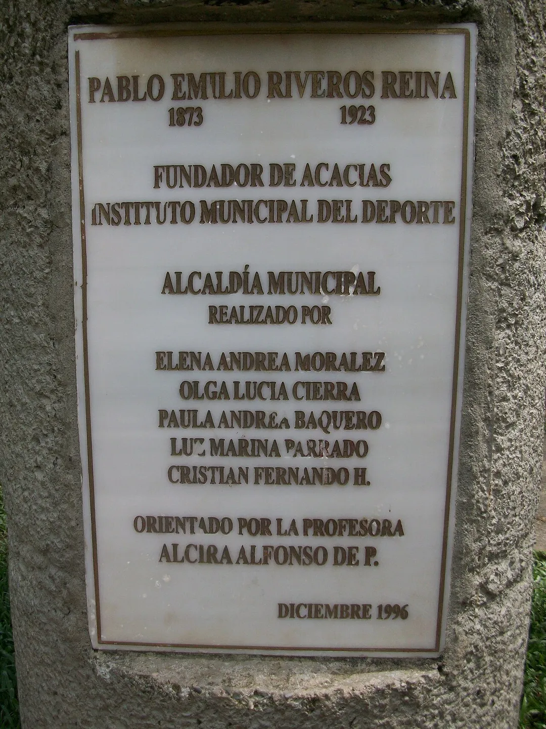 Parque Central Acacías-Meta (Colombia)