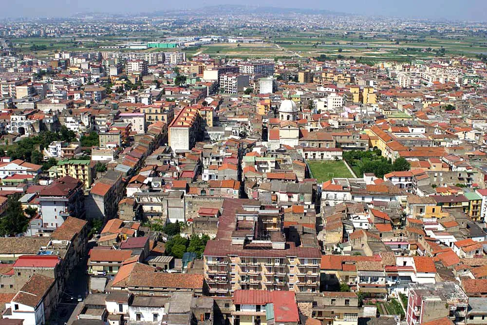 Panoramic view of Acerra, Napoli, Italy