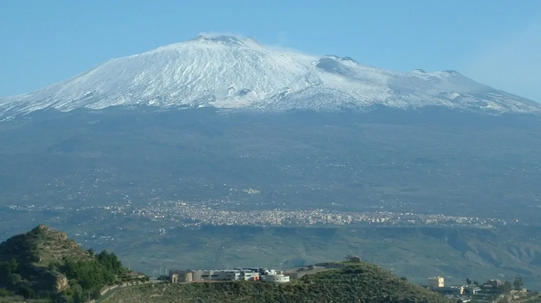 View of Adrano (CT) from Centuripe (EN)