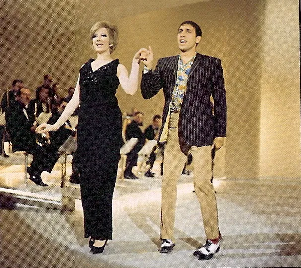 Mina e Adriano Celentano nel programma televisivo Sabato sera (1967)