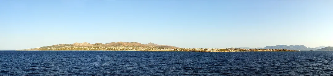 A panorama of the Greek island of Aegina