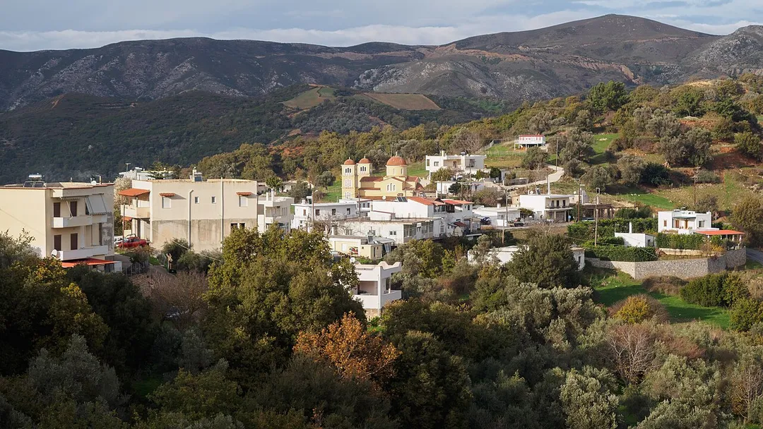 View of Agia Foteini, Amari, Crete.