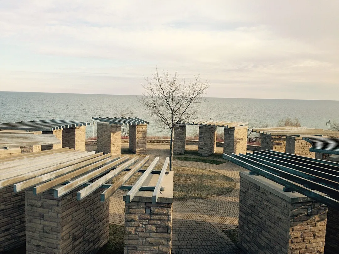 View of Lake Ontario as seen from Ajax Water Supply Plant located at Ajax Waterfront