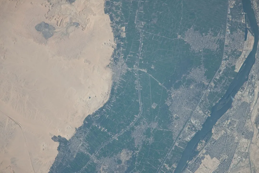 View of Egypt taken during ISS Expedition 30.