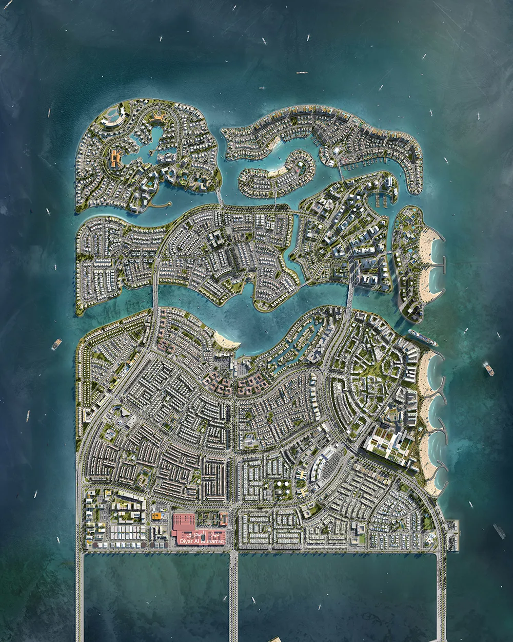 The Master Plan of Diyar Al Muharraq Real Estate Development Project in the Kingdom of Bahrain