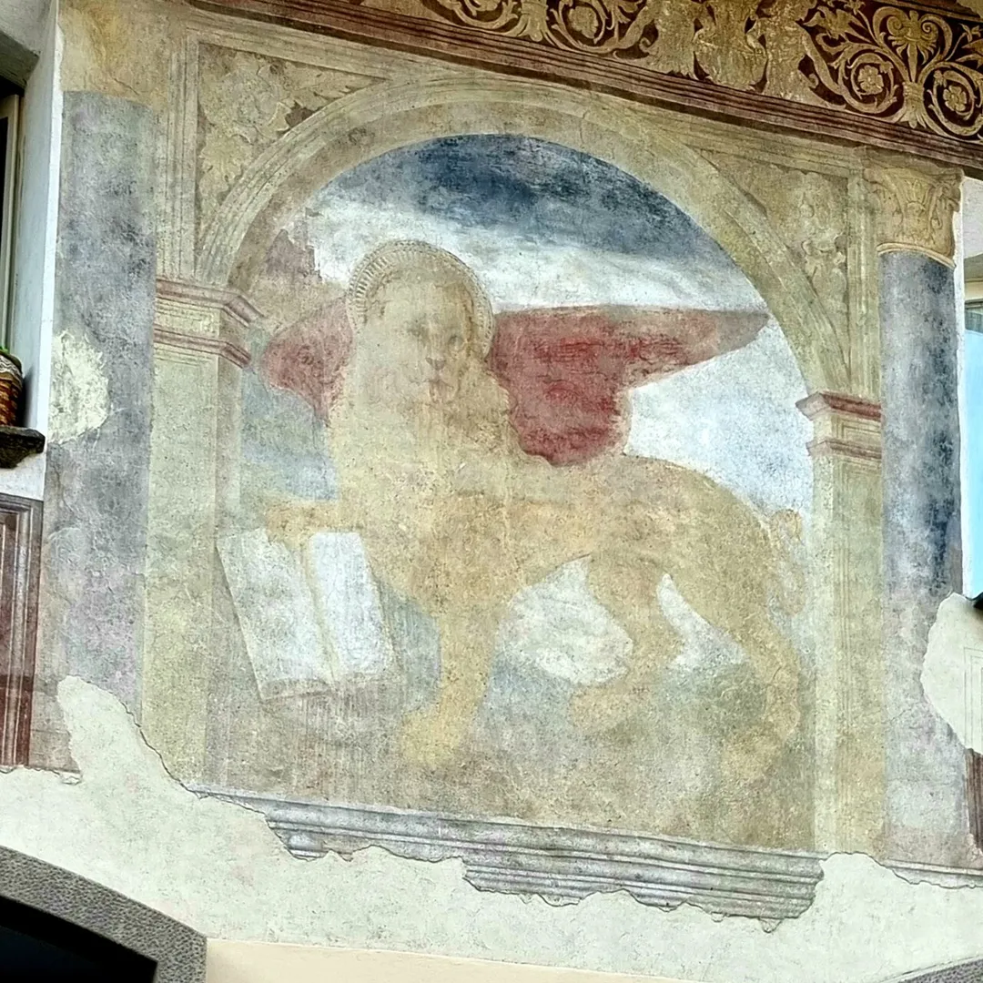 Fresco, Albino, Bergamo - 1499 
St. Mark Lion