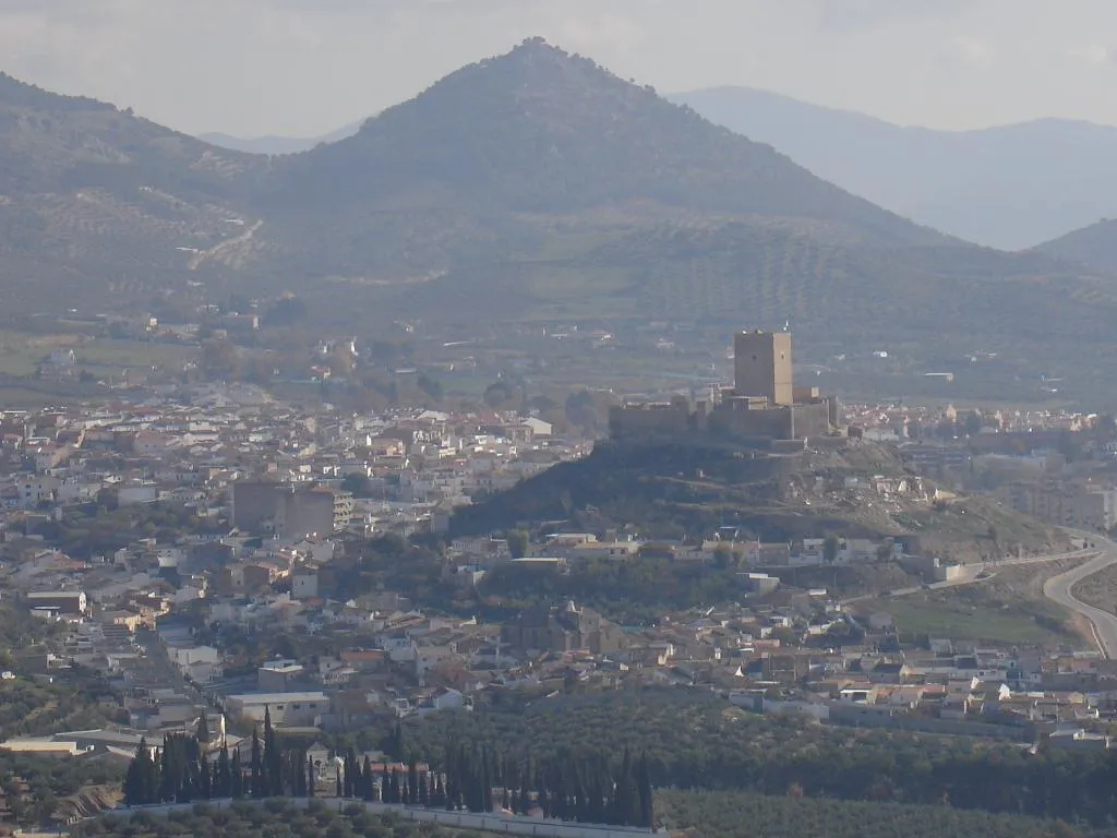 Vista de Alcaudete desde la Sierra de Orbes