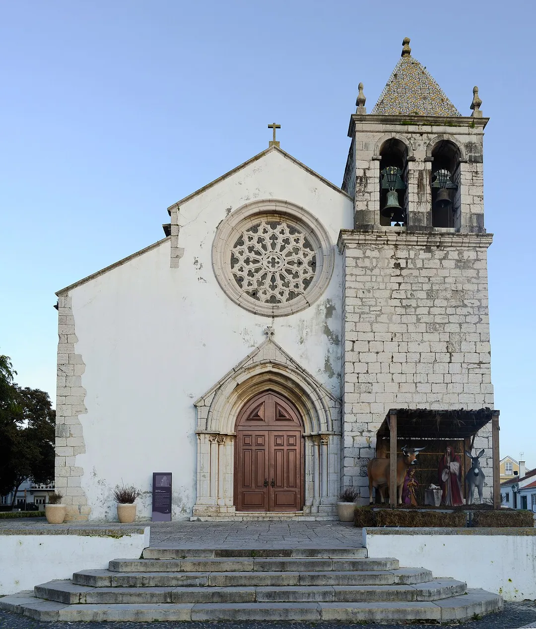 The Church of São João Baptista (Mother Church) of Alcochete, Portugal. First built in the fifteenth century, modidified in the eighteenth