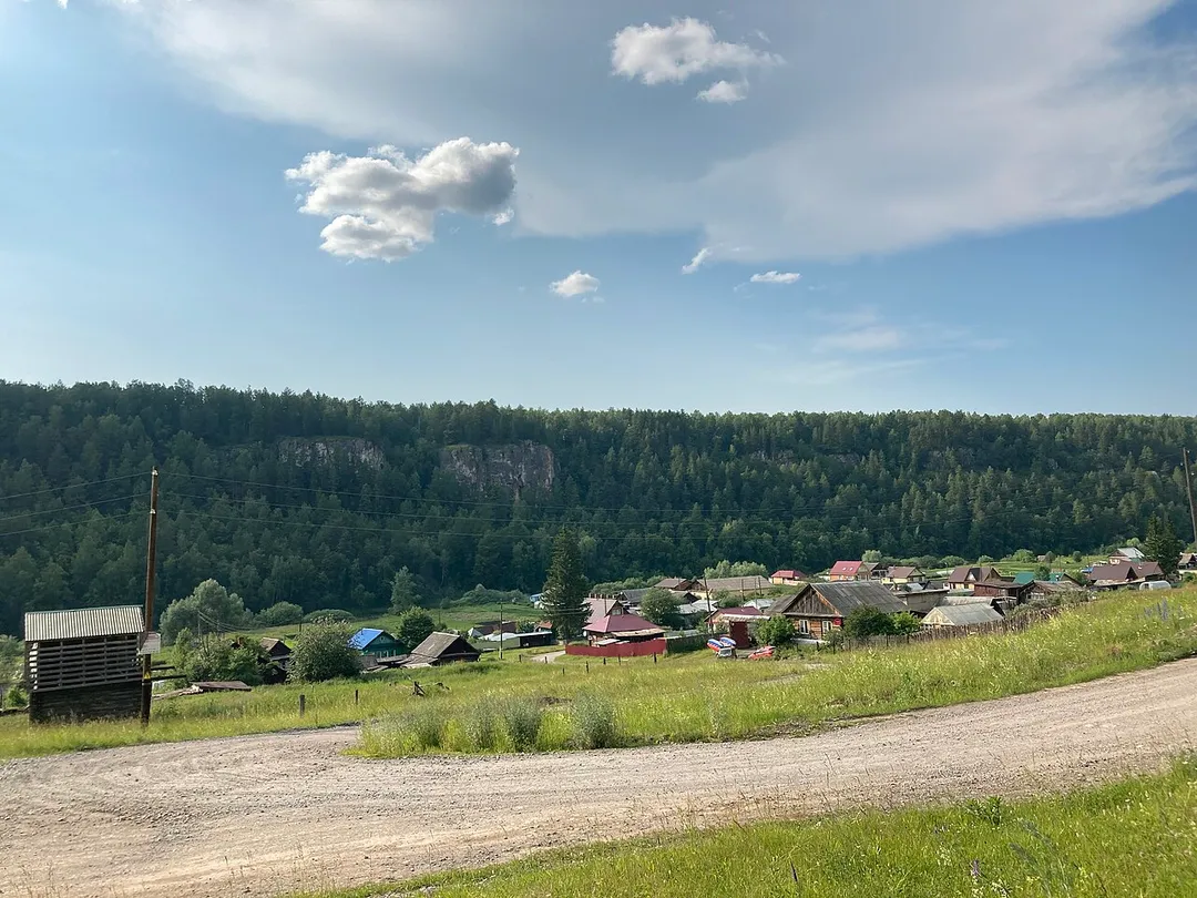 View of Alekseyevka, Satkinsky District, Chelyabinsk Oblast, Russia.