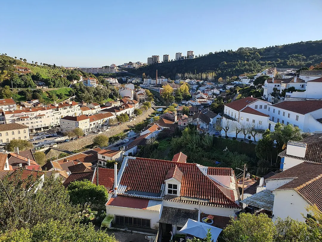 Vista de Alenquer a partir da Praça Luís de Camões