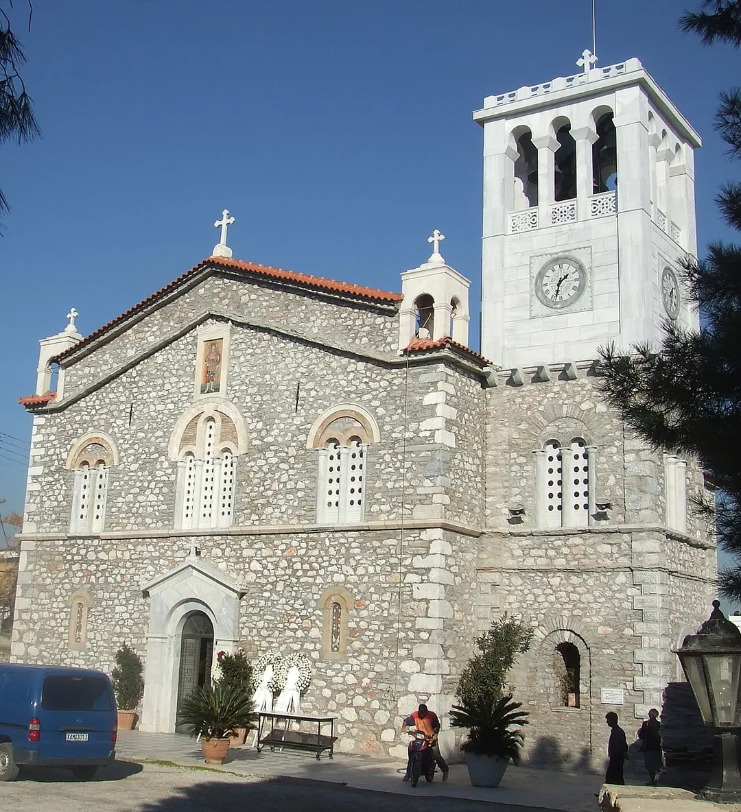 The church in Aliveri, Greece