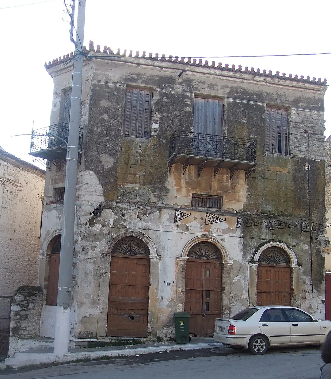 House in the old town of Aliveri, Greece.