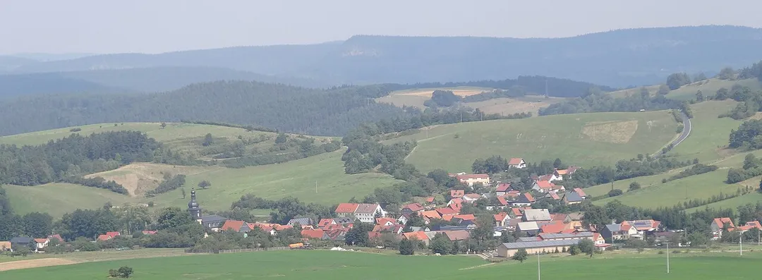 View on Allendorf, Thuringia, Germany