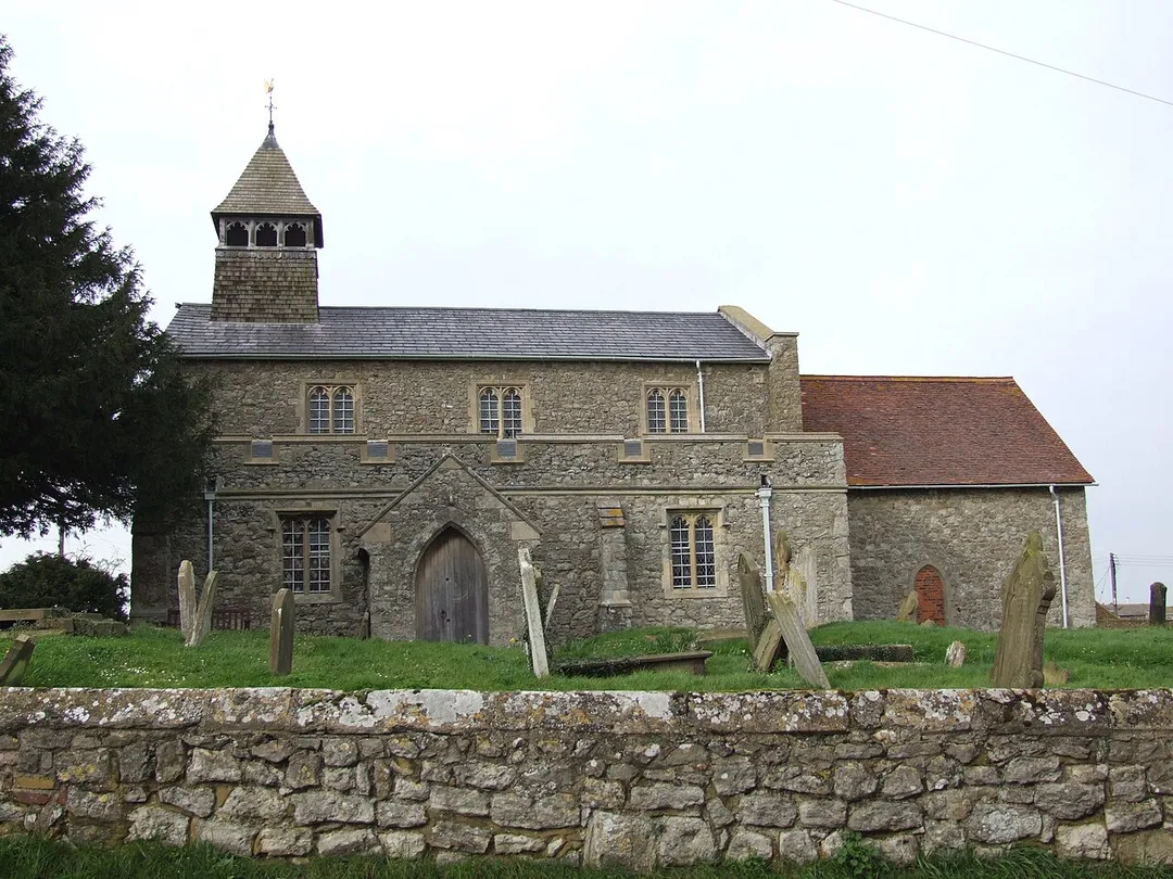 All Saints' parish church, Allhallows, Kent, seen from the south