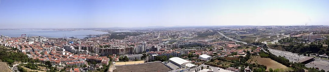 Almada, portugal, view from Cristo Rei