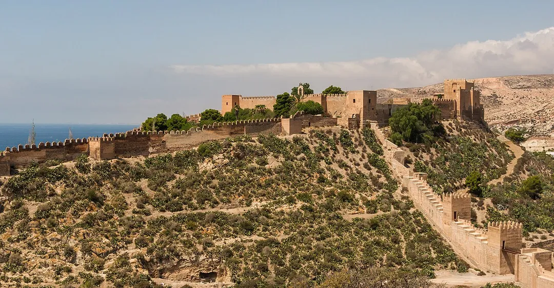 Alcazaba of Almeria, Spain.