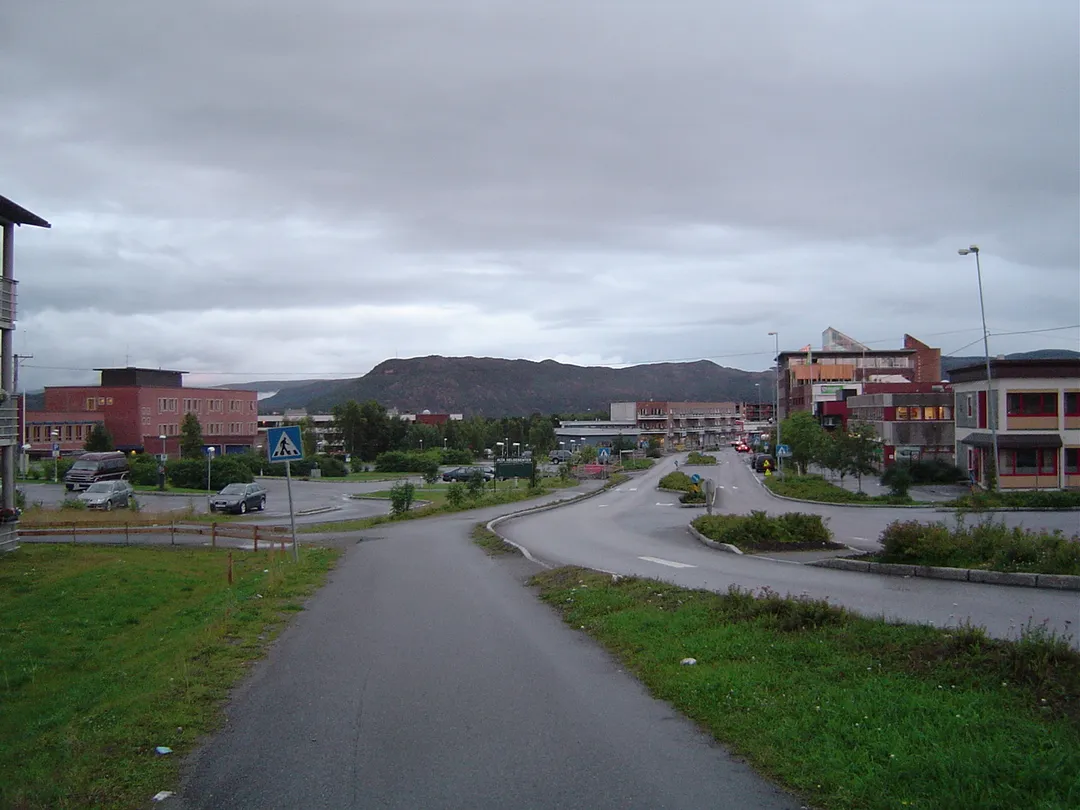 Center of the town Alta, Norway