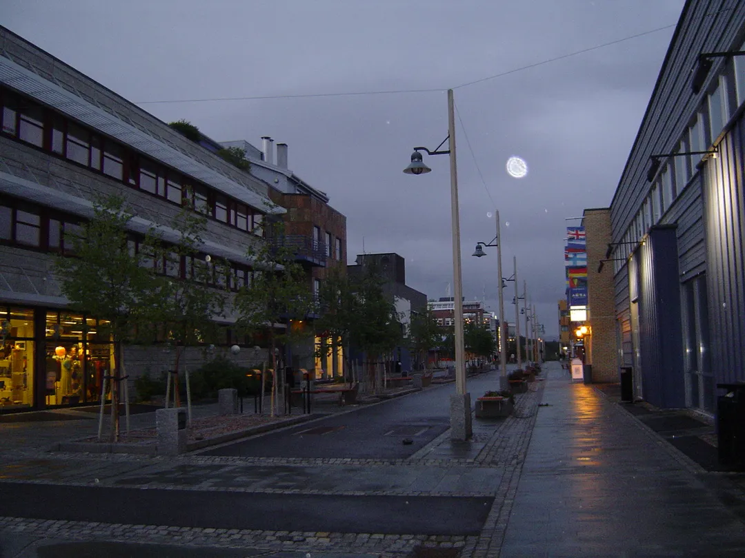 Center of the town Alta, Norway