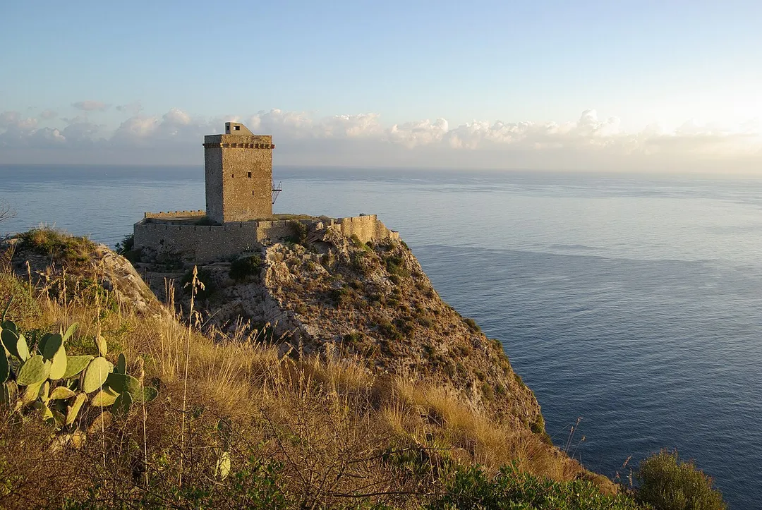 Italy, Sicily, Altavilla Milicia, Torre Normanna