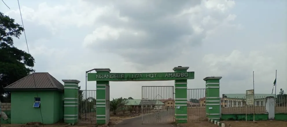 Entrance of Nwangele Local Government Headquarters