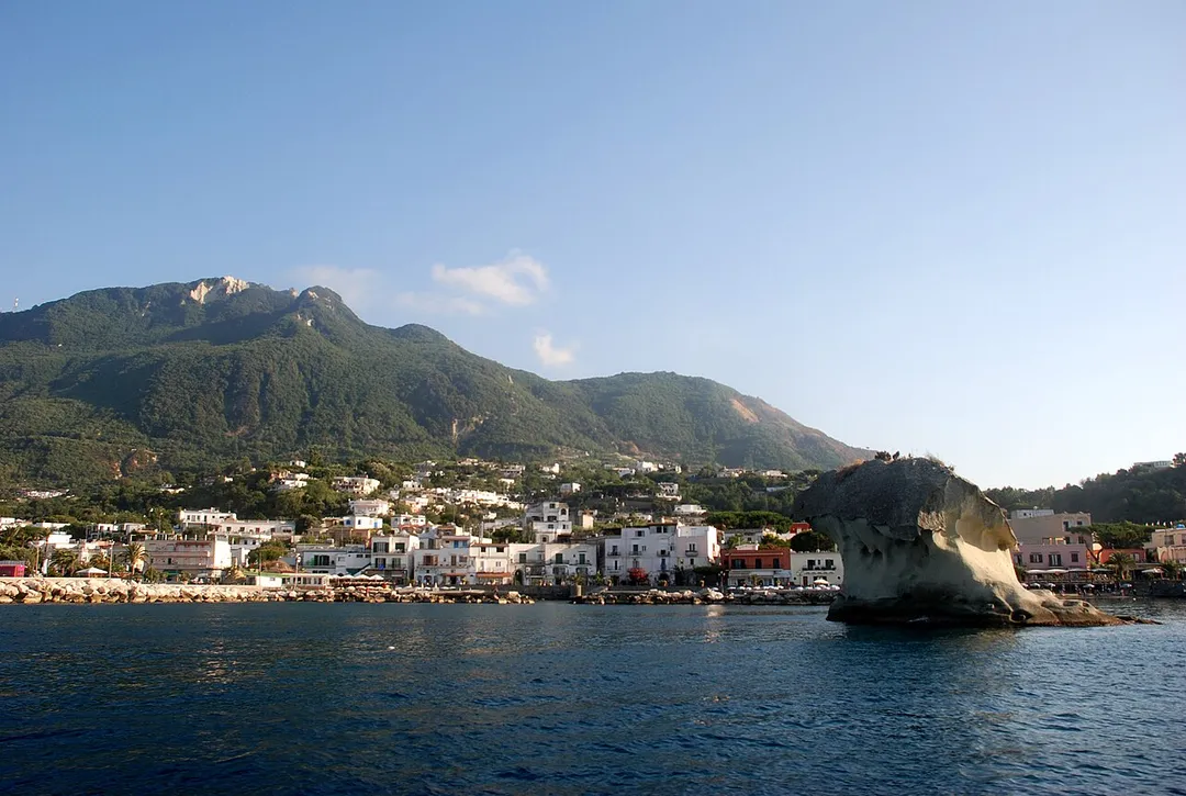 Lacco Ameno, Ischia, Italy. Monte Epomeo in the background.