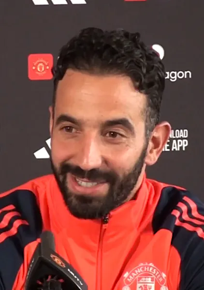 Ruben Amorim with Manchester United, 2025.