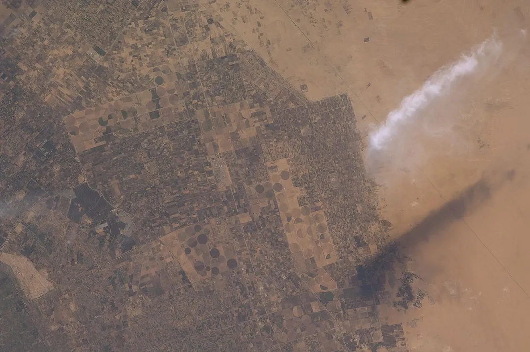 View of Egypt taken during ISS Expedition 18.