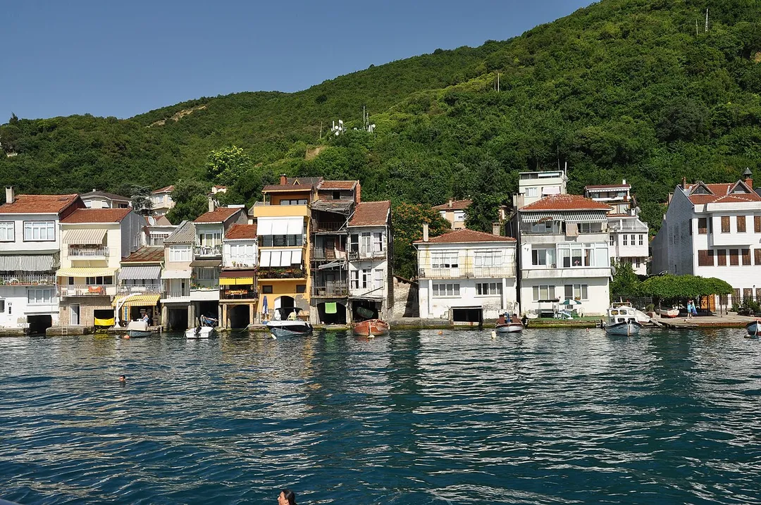 Anadolu Kavağı, the last harbour on the Asian coast of the Bosphorus before the Black Sea at the Beykoz district of Istanbul in Turkey.