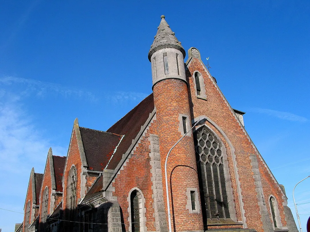 Anderlues (Belgium), nave of the previous Saint Medardus' church.