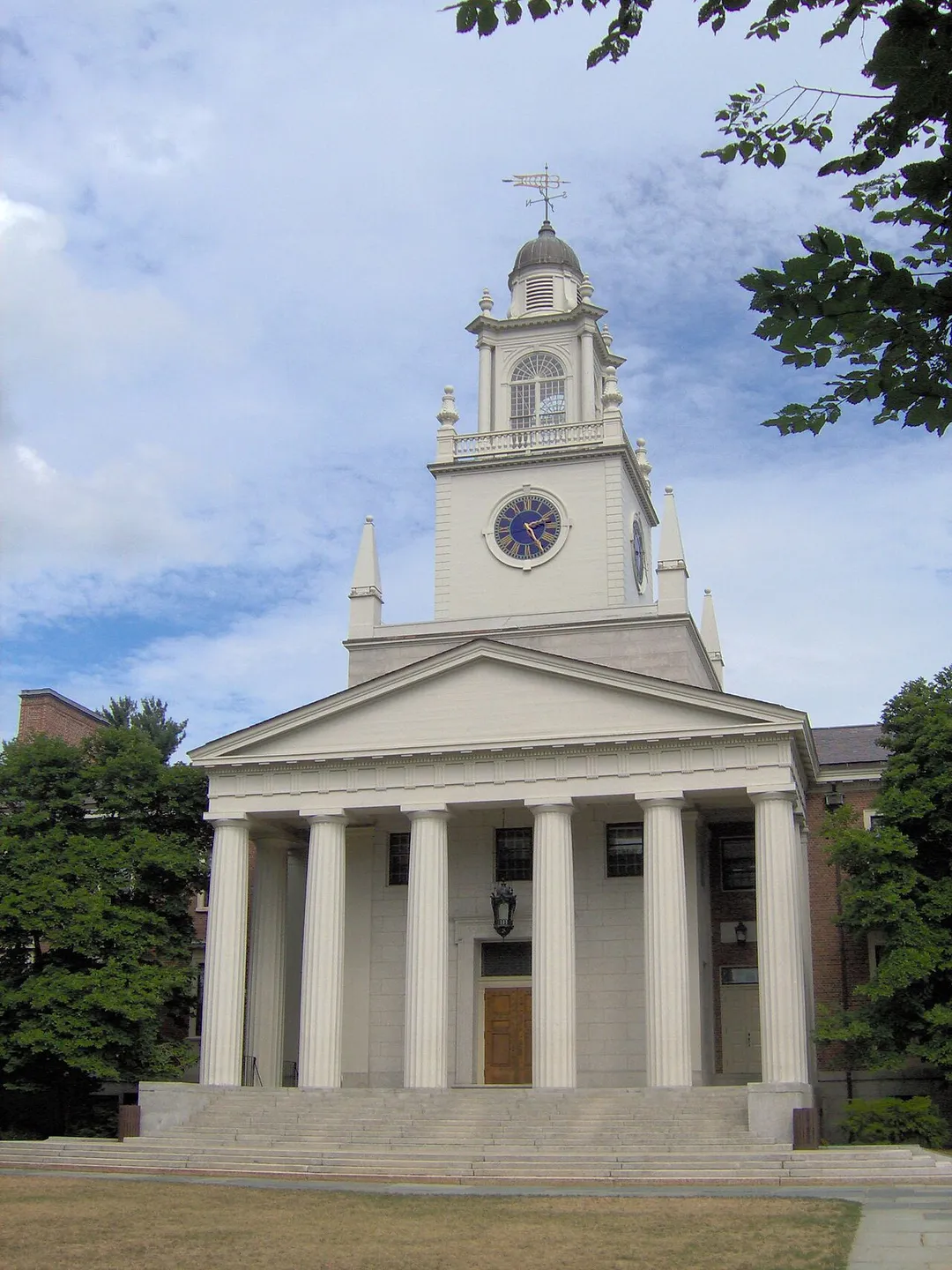Took this photo of Samuel Phillips Hall at Phillips Academy Andover in Andover, MA in August of 2005.