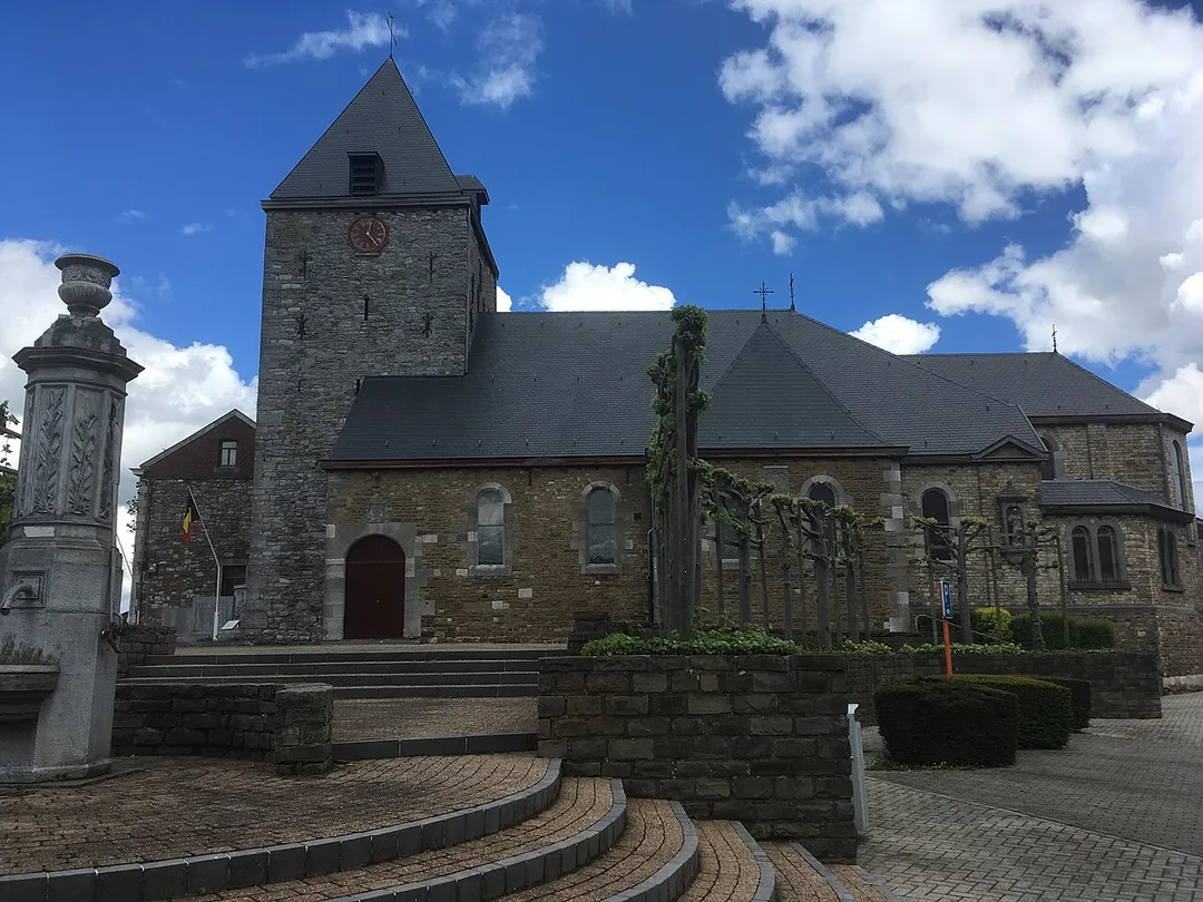 Sint-Laurentiuskerk in Andrimont, gemeente Dison in België, in mei 2021.
