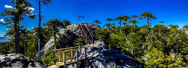 Fotografia Panoramica Piedra del Aguila Angol, Chile Novena Region