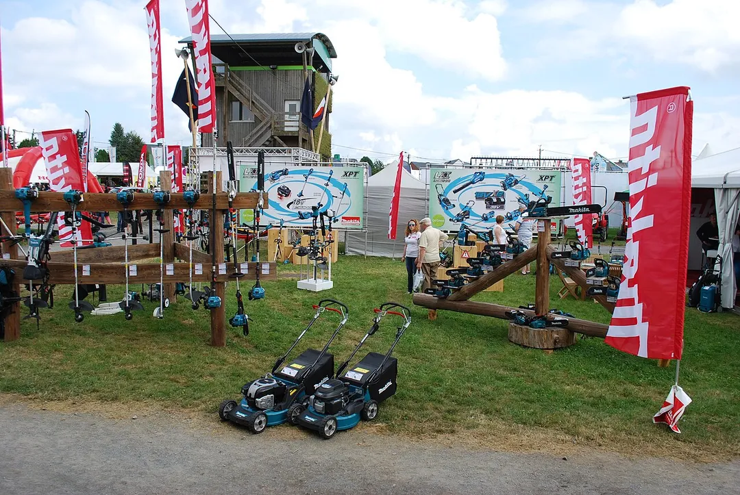 Vue de la Foire agricole de Libramont, dans le Luxembourg belge (82e édition en 2016).