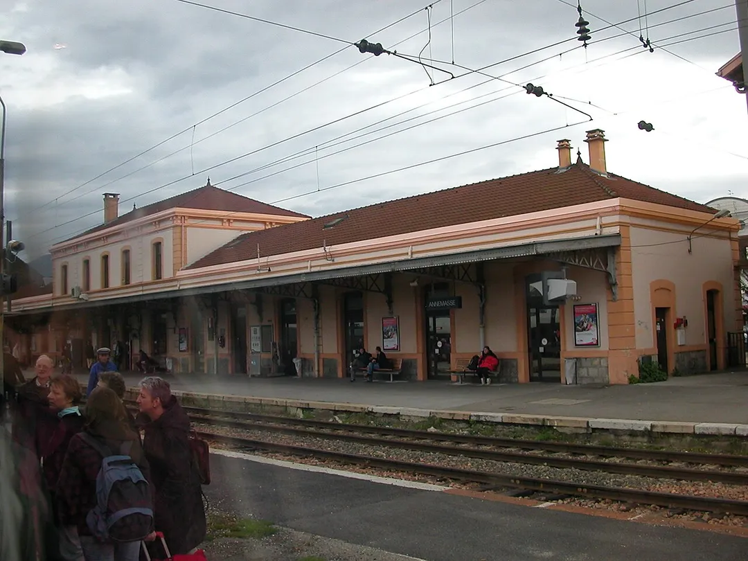 The railway station of Annemasse