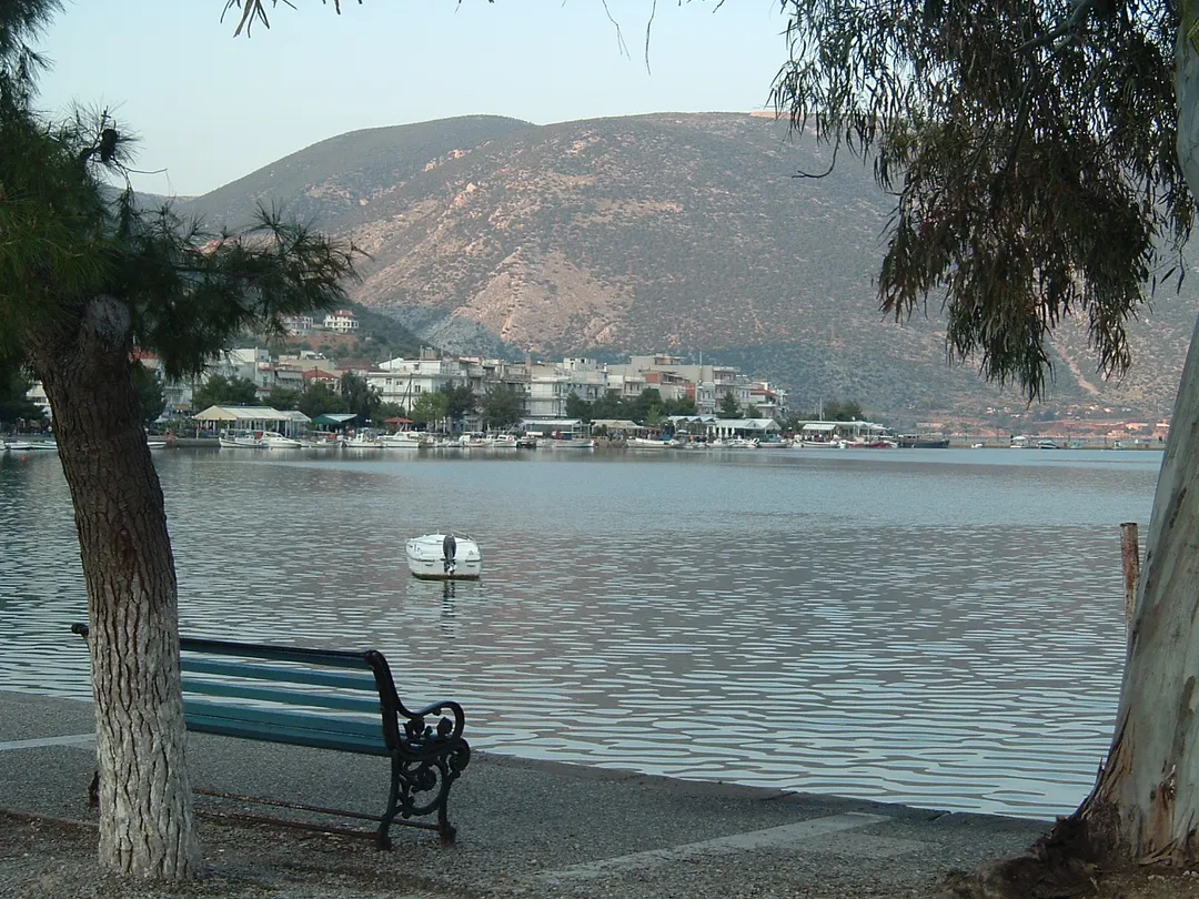Antikira village in Boeotia, Greece