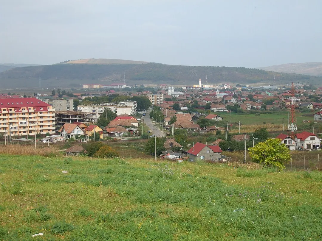 View of Apahida village, Cluj County, Romania