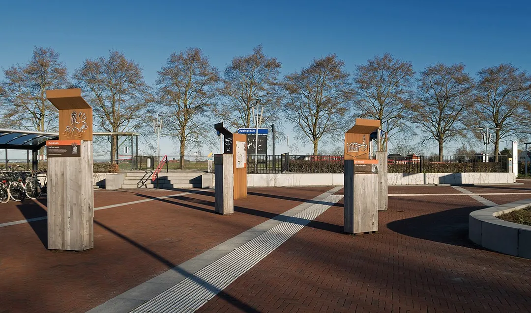 Appingedam, square for railway station Appingedam