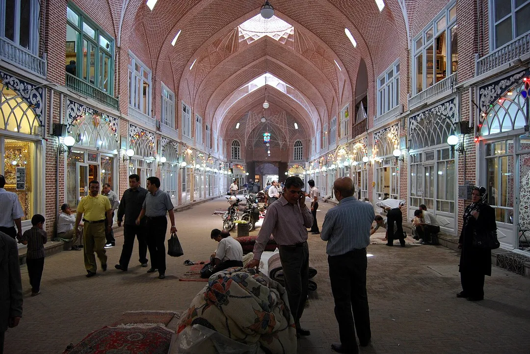 Carpet bazaar of Tabriz.