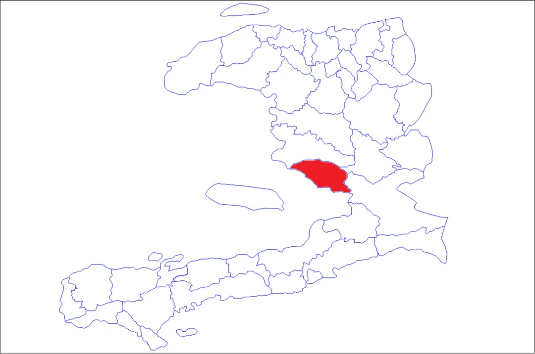 Lage des Arrondissement in Haiti