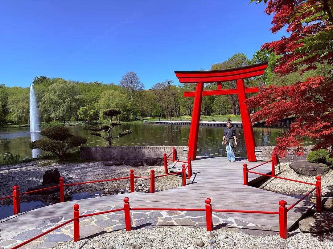 The Japanese section of the gardens of the castle in Arcen, Netherlands.