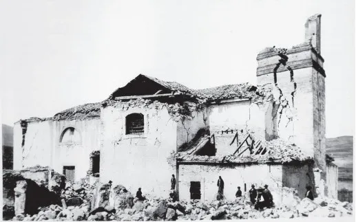 1884 Terremoto. Daños en Arenas del Rey. Iglesia.