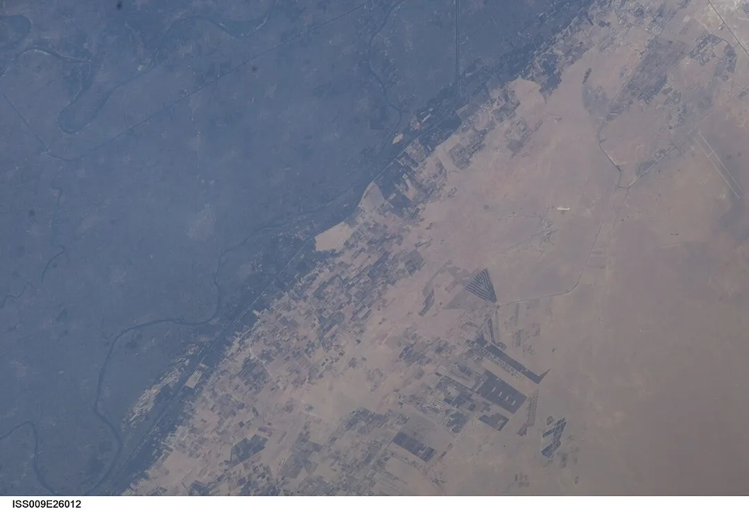View of Egypt taken during ISS Expedition 9.
