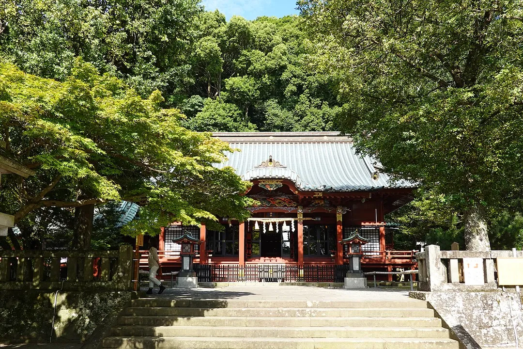 Izusan-jinja in Atami, Shizuoka prefecture, Japan.